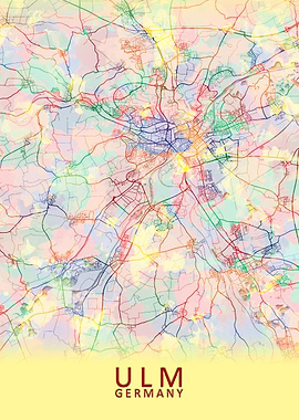 Ulm Germany City Map