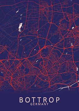 Bottrop Germany City Map