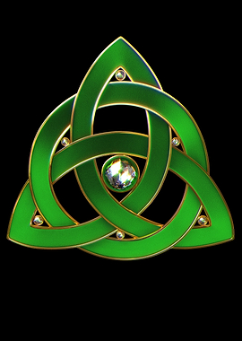 Celtic Trinity Knot Black