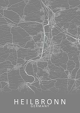 Heilbronn Germany City Map