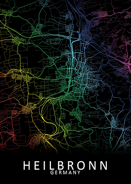 Heilbronn Germany City Map