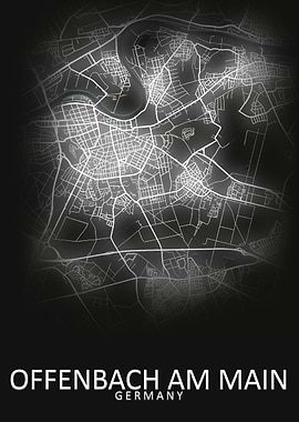 Offenbach Germany City Map