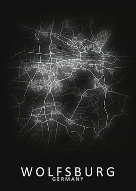 Wolfsburg Germany City Map