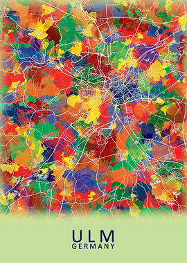 Ulm Germany City Map