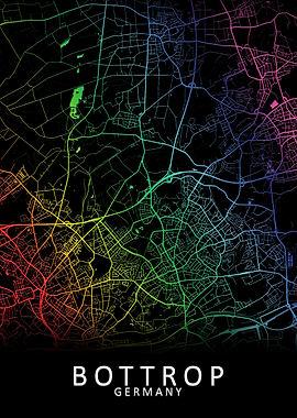 Bottrop Germany City Map