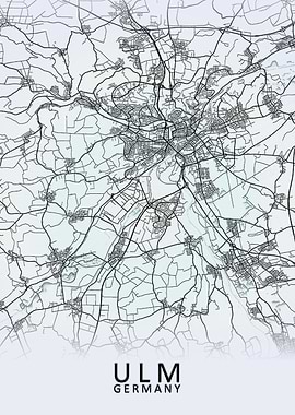 Ulm Germany City Map