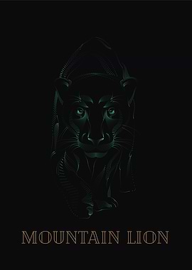 Mountain Lion Art Deco