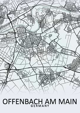Offenbach Germany City Map