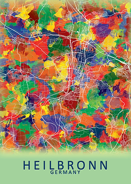 Heilbronn Germany City Map