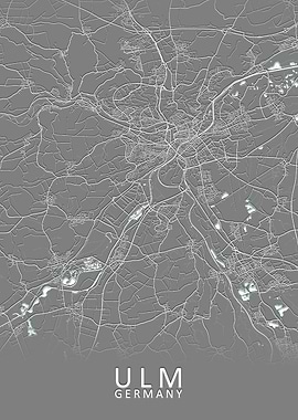 Ulm Germany City Map