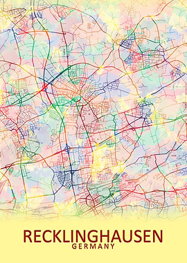Recklinghausen Germany Map