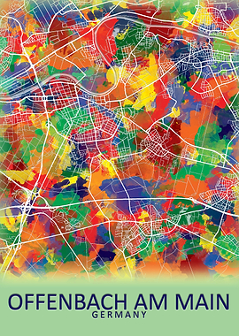 Offenbach Germany City Map