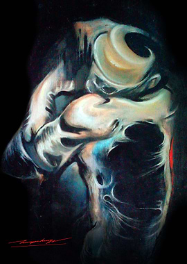 Street singer sorrowfully