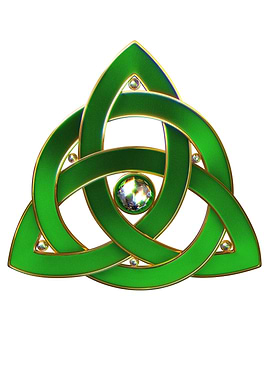 Celtic Trinity Knot White