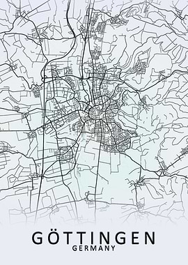 Gottingen Germany City Map
