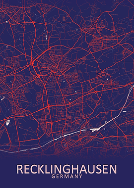 Recklinghausen Germany Map