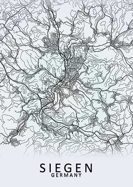 Siegen Germany City Map