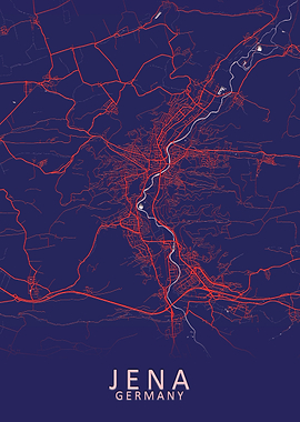 Jena Germany City Map