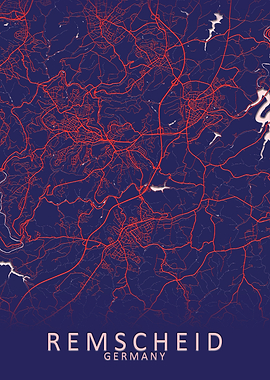 Remscheid Germany City Map