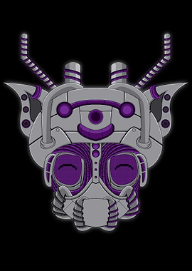 The cute purple puppet