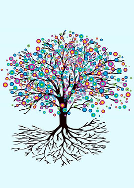 Tree of life rainbow flow