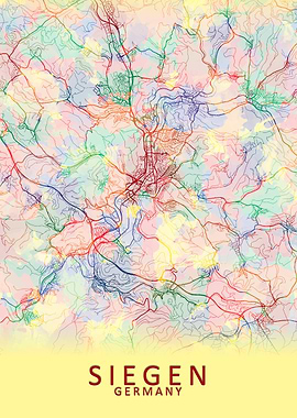 Siegen Germany City Map