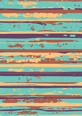 Distressed Retro Stripes