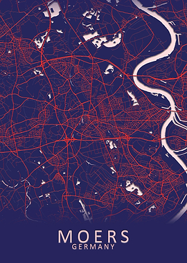 Moers Germany City Map