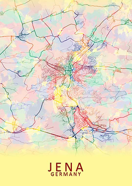 Jena Germany City Map