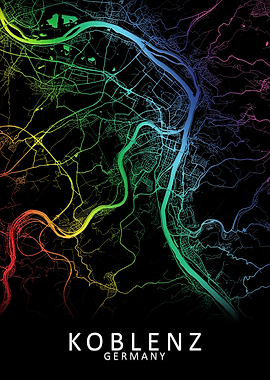 Koblenz Germany City Map