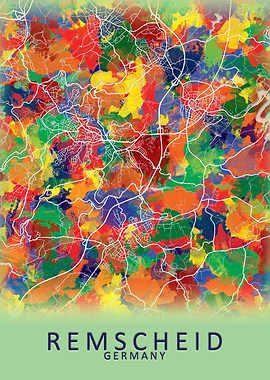 Remscheid Germany City Map