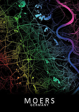 Moers Germany City Map
