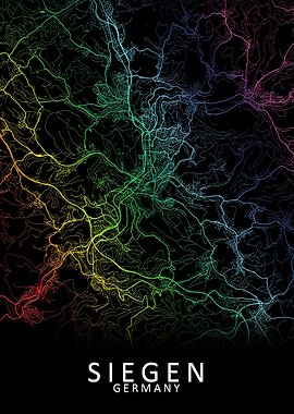 Siegen Germany City Map