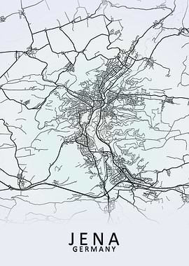 Jena Germany City Map