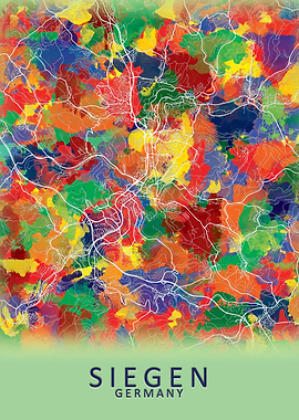 Siegen Germany City Map