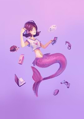 Gamer Girl Mermaid