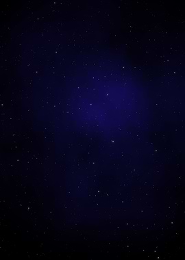 Gas clouds and stars field