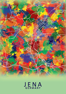 Jena Germany City Map