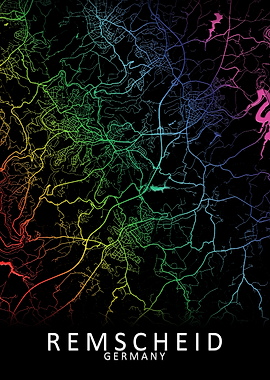 Remscheid Germany City Map