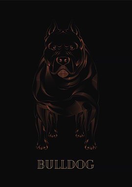 Bulldog Art Deco Dark
