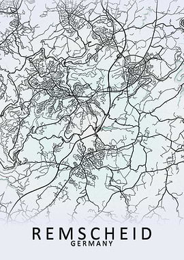 Remscheid Germany City Map