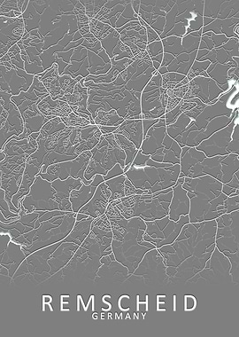 Remscheid Germany City Map