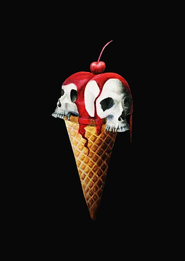 I scream Skull and Cherry