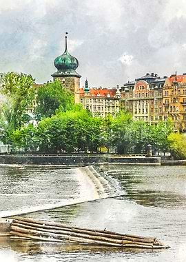 Praha city art