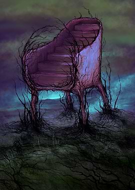 Dark stairchair