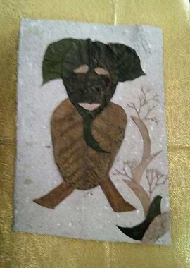 Elephant from leaves