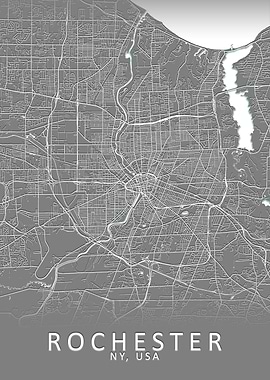 Rochester USA City Map