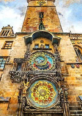 Prague city art