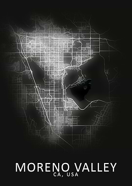 Moreno Valley USA City Map