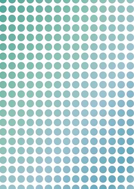 Soft green polka dots